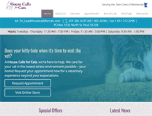Tablet Screenshot of housecallsforcats.com